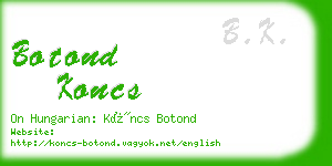 botond koncs business card